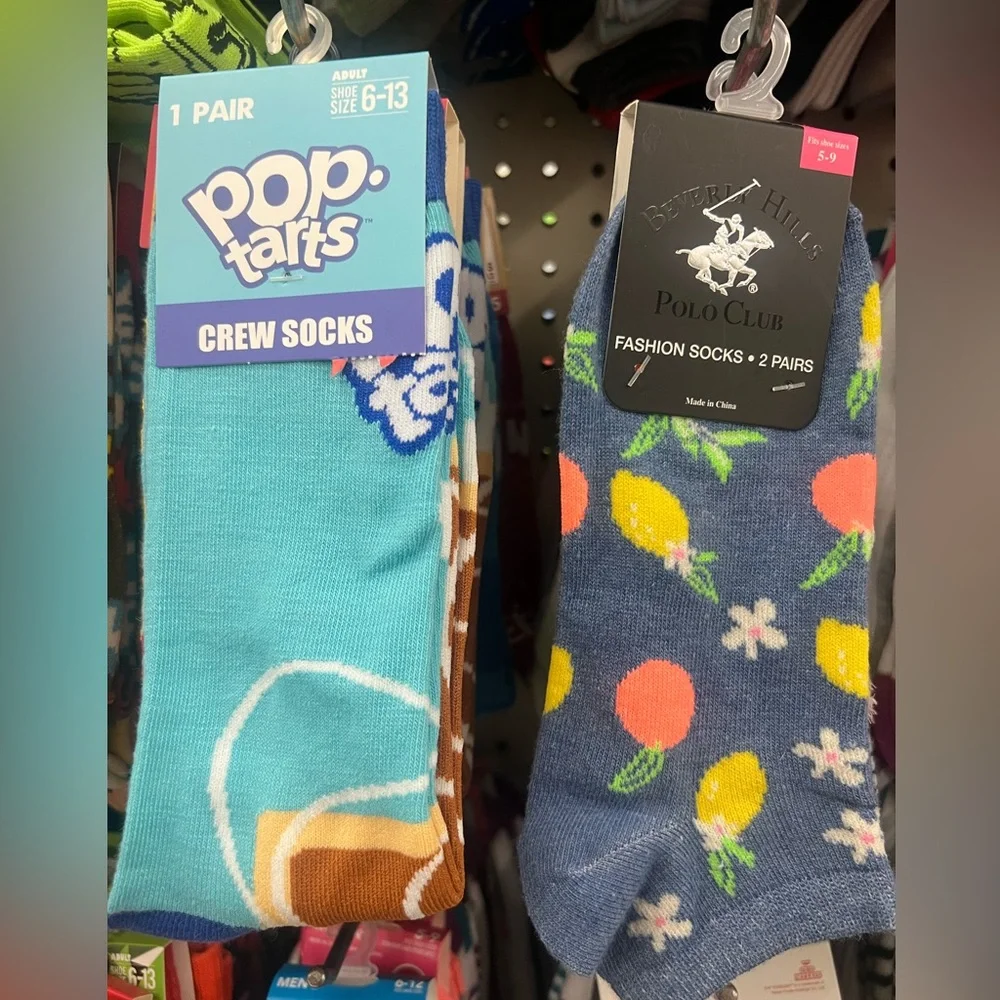 Paul Frank Unisex Black and Multicolor Monkey, Polo Club and famous brand socks. - Picture 9 of 11